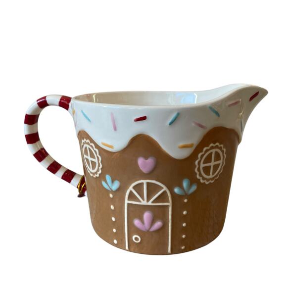 The Bake Shop Christmas Gingerbread House Measuring Jug 4 Cup Holiday New - Picture 14 of 15